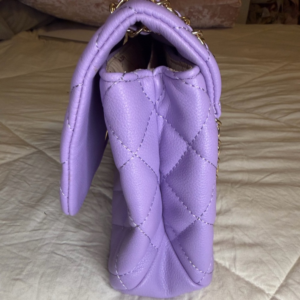 Aldo Lilac Quilted Chain Shoulder Bag - Picture 4 of 5